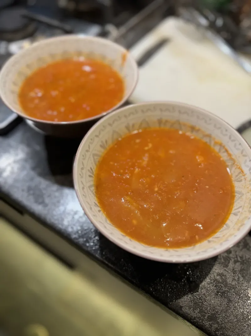 Gerookte Tomatensoep van de BBQ