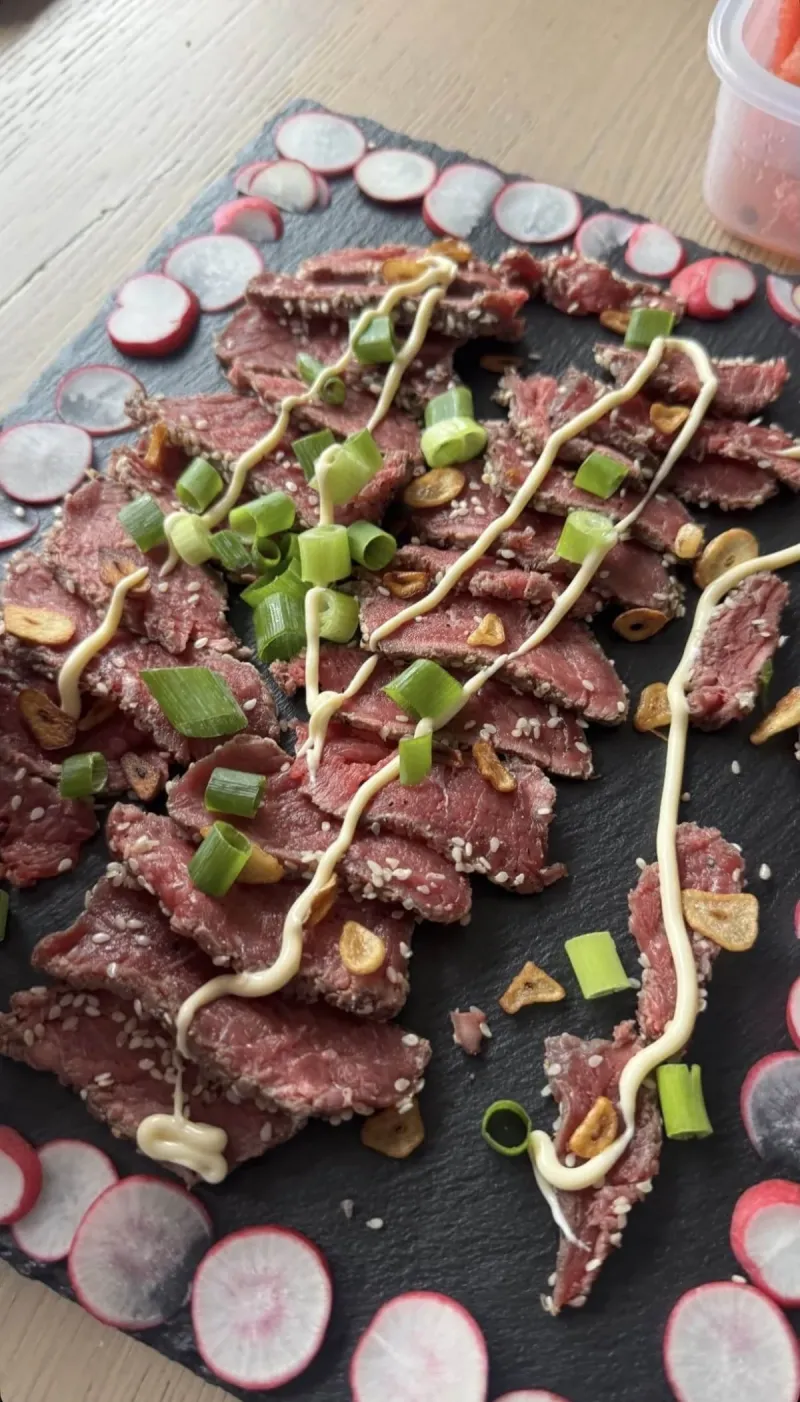 Beef Tataki met Zelfgemaakte Ponzu Dressing
